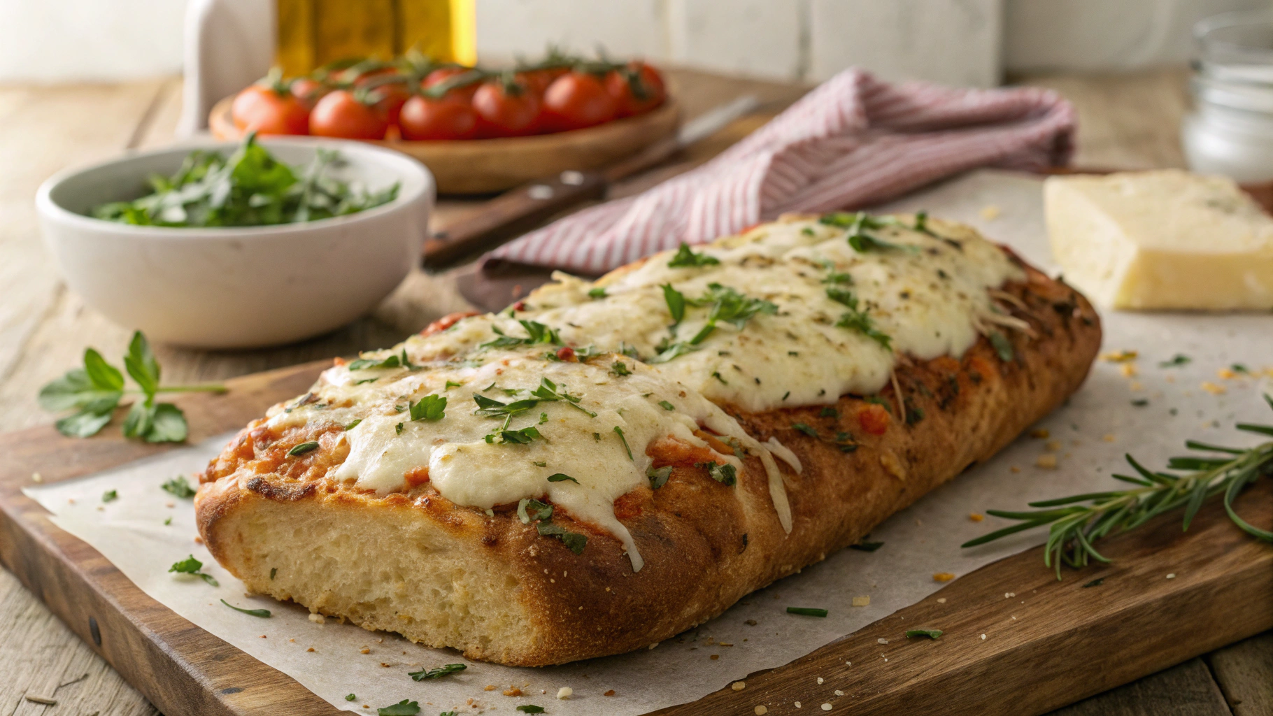Keto Italian Cheese Bread
