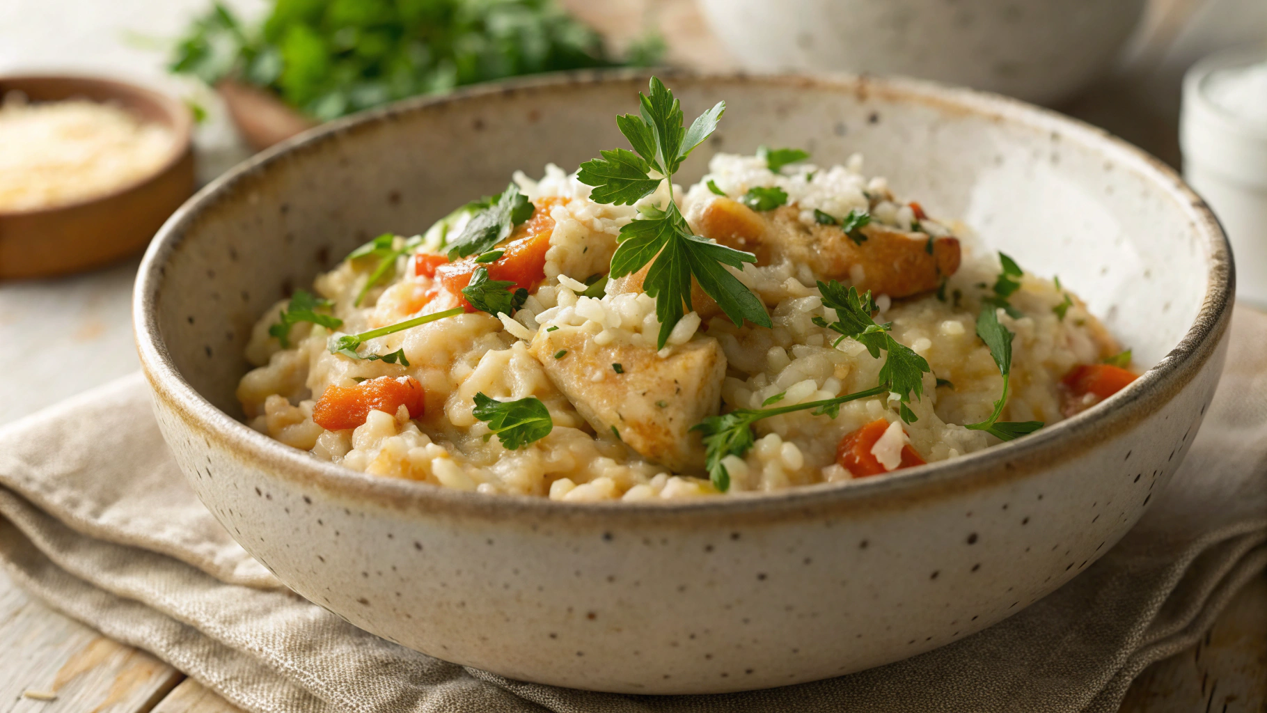 Keto Italian Chicken Risotto