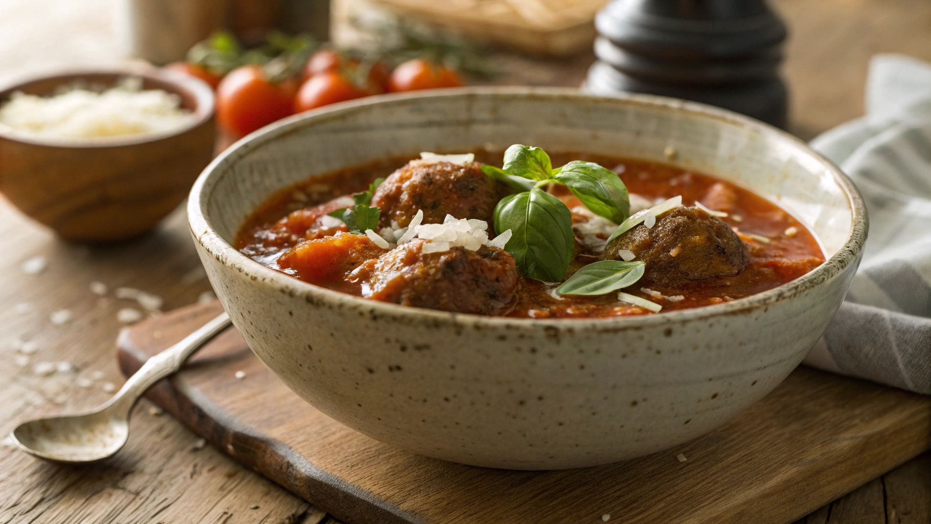 Low Carb Italian Meatball Soup