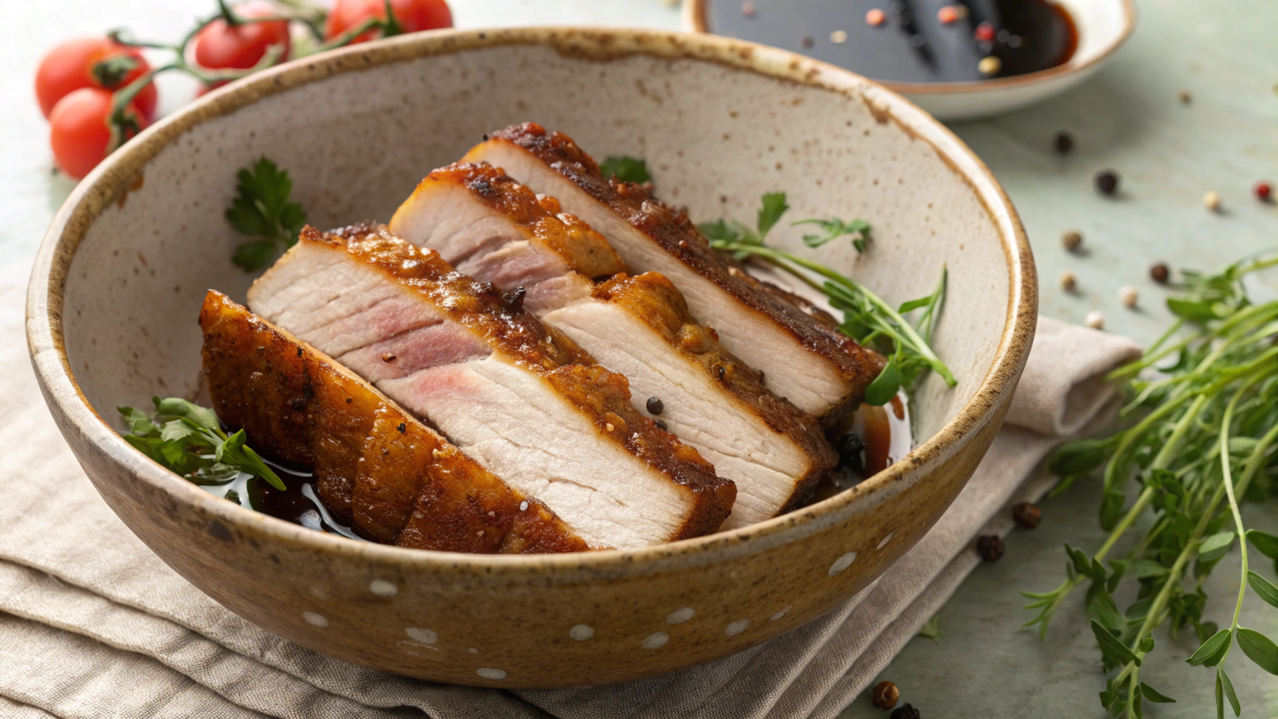 Keto Italian Pork Belly Slices