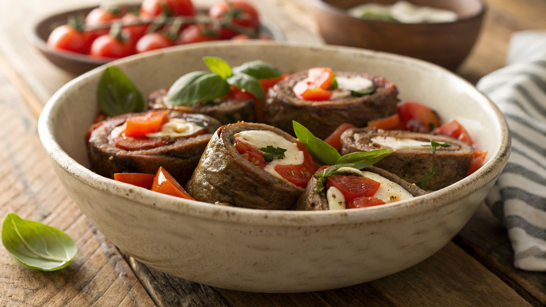 Keto Italian Steak Rolls