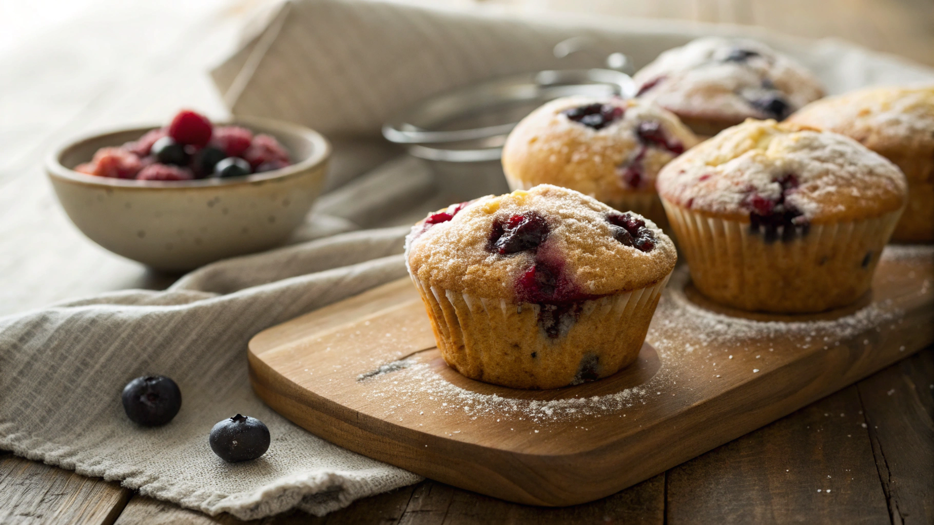 Keto Jam Filled Muffins