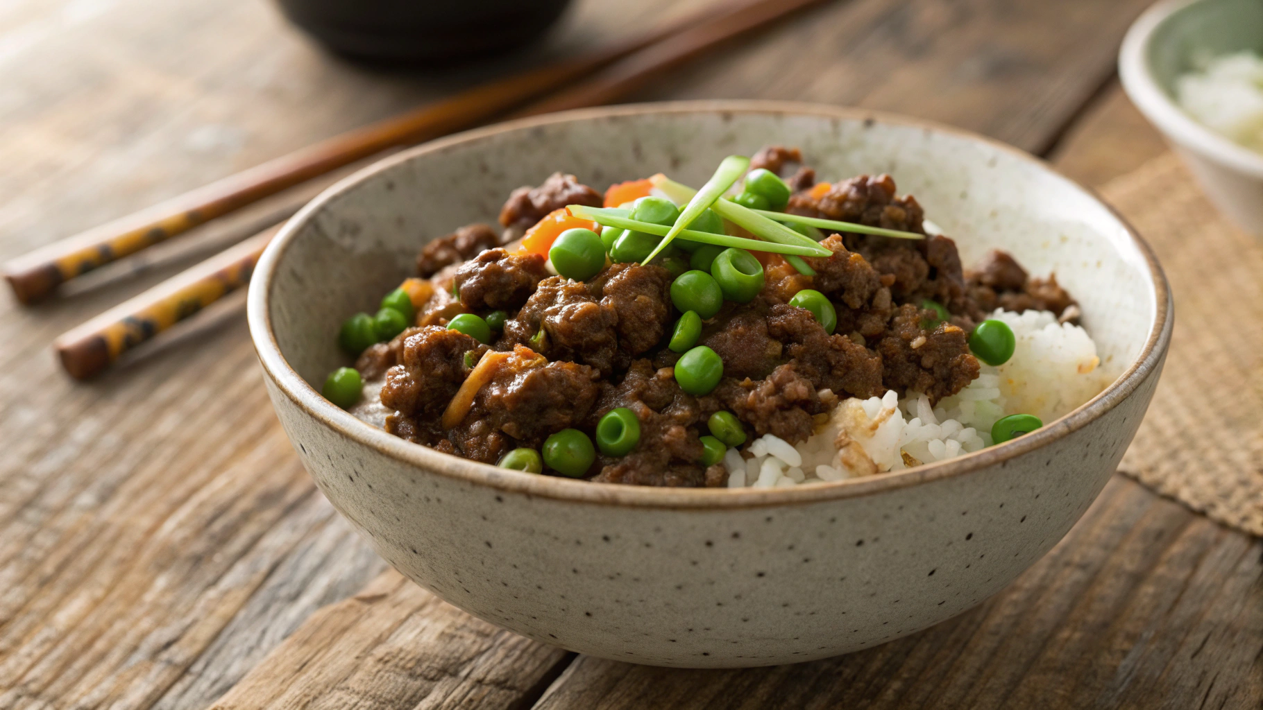 Keto Japanese Ground Beef Donburi