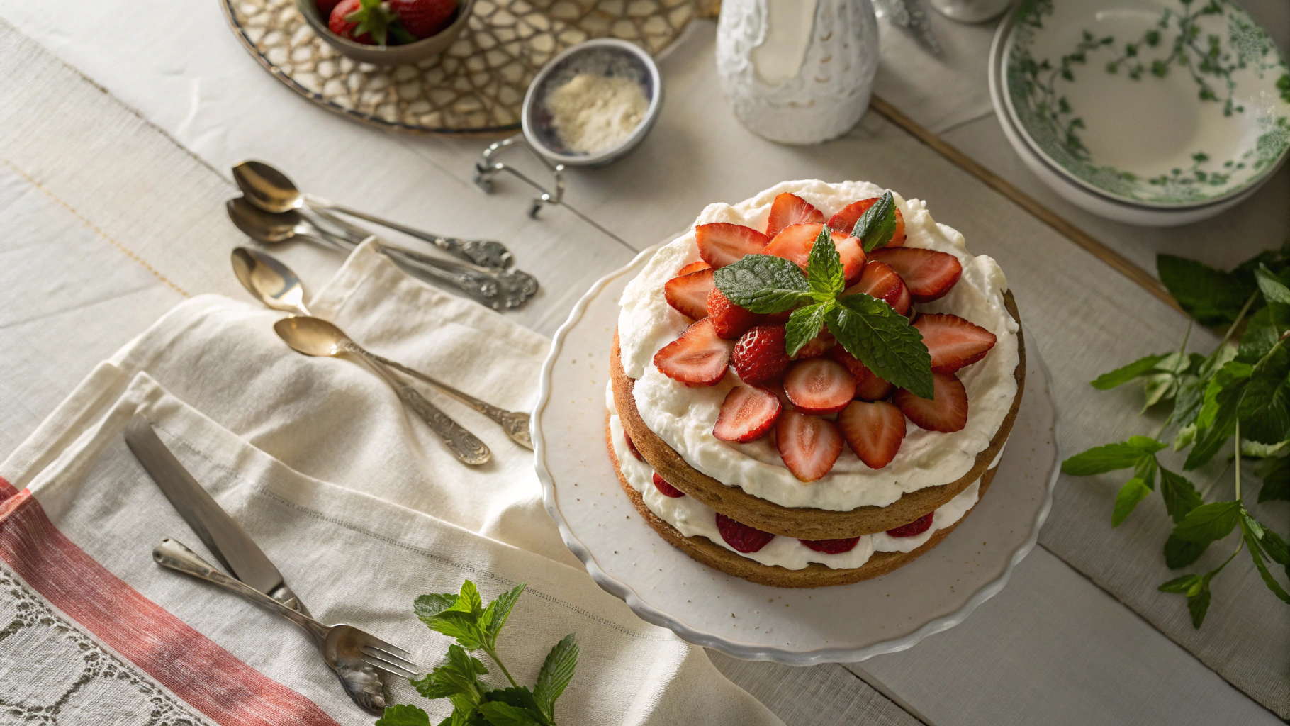 Keto Japanese Strawberry Shortcake