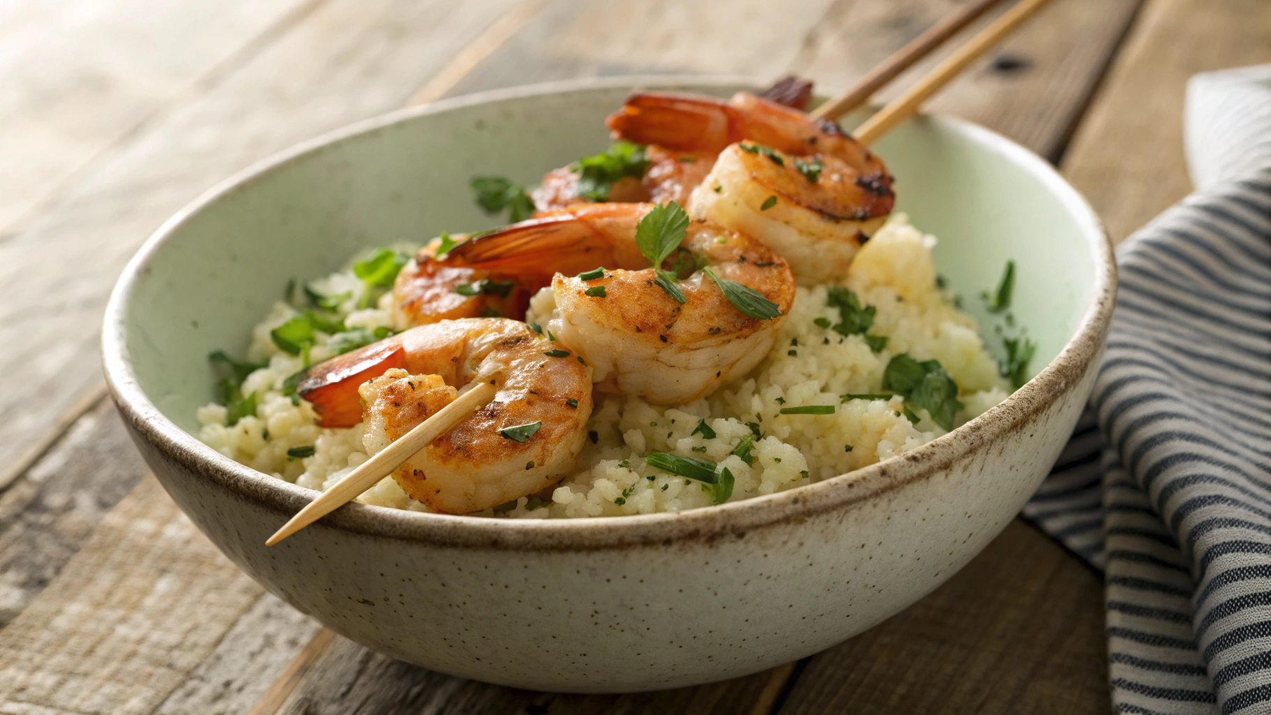 Keto Jerk Shrimp Skewers