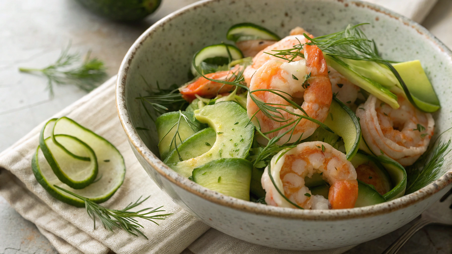 Keto Jumbo Shrimp and Avocado Salad