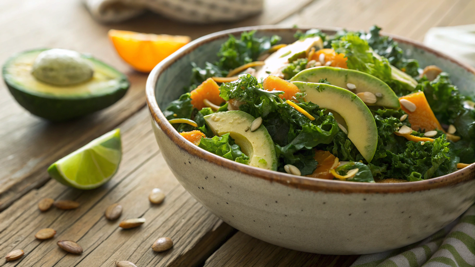 Keto Kale and Coconut Salad