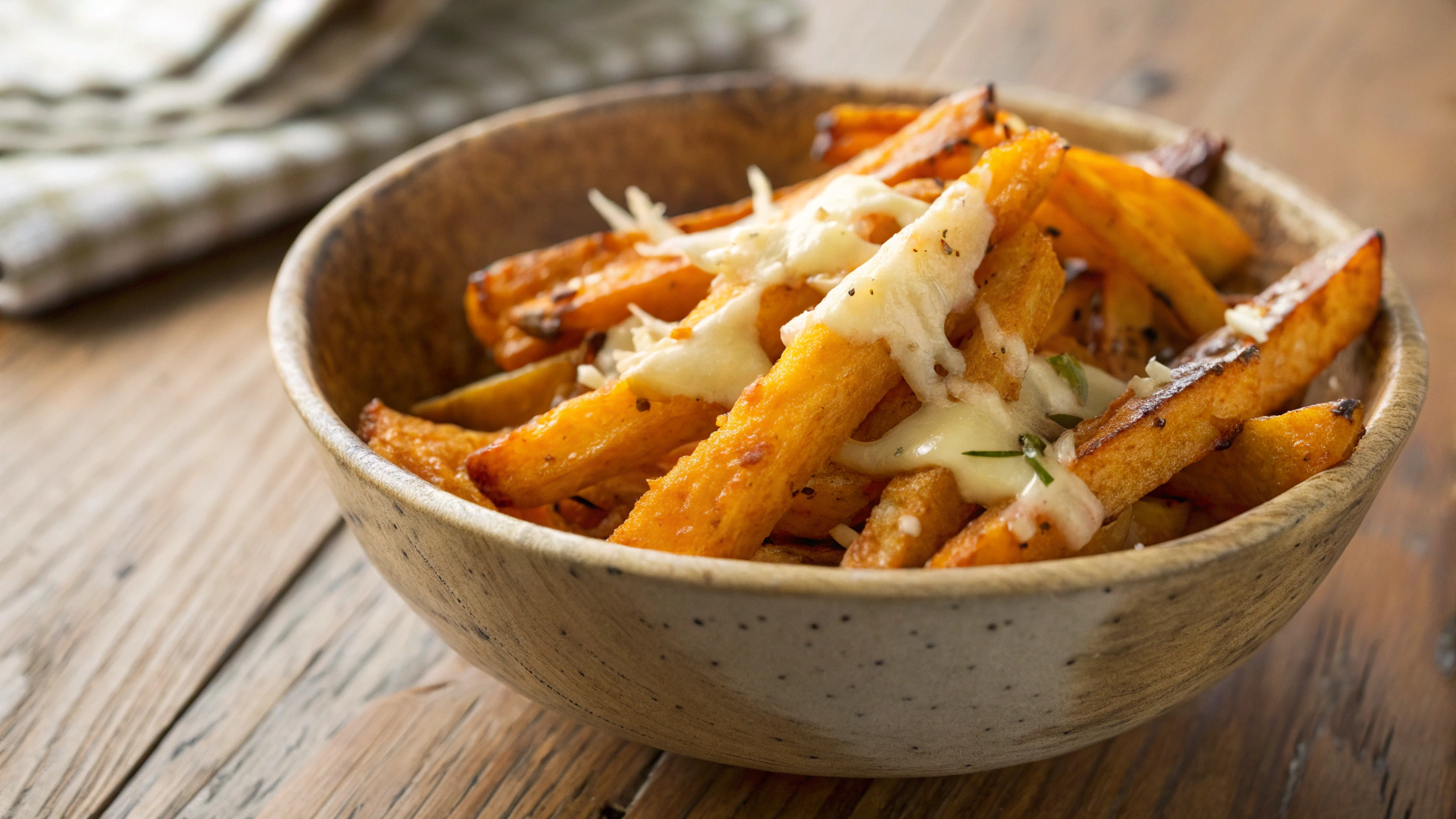 Low Carb Kid-Friendly Butternut Cheesy Fries