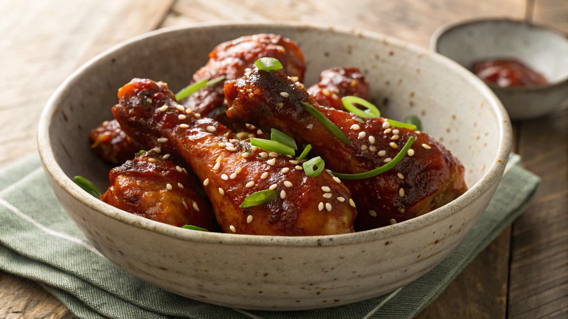 Keto Korean Baked Chicken Drumsticks