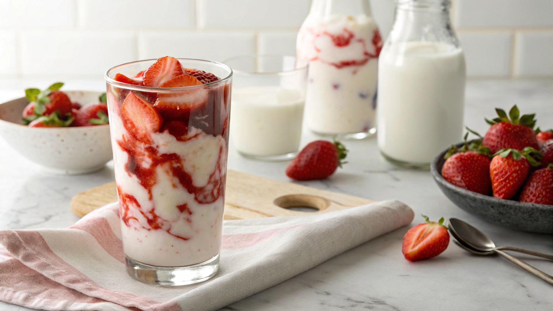 Keto Korean Strawberry Milk