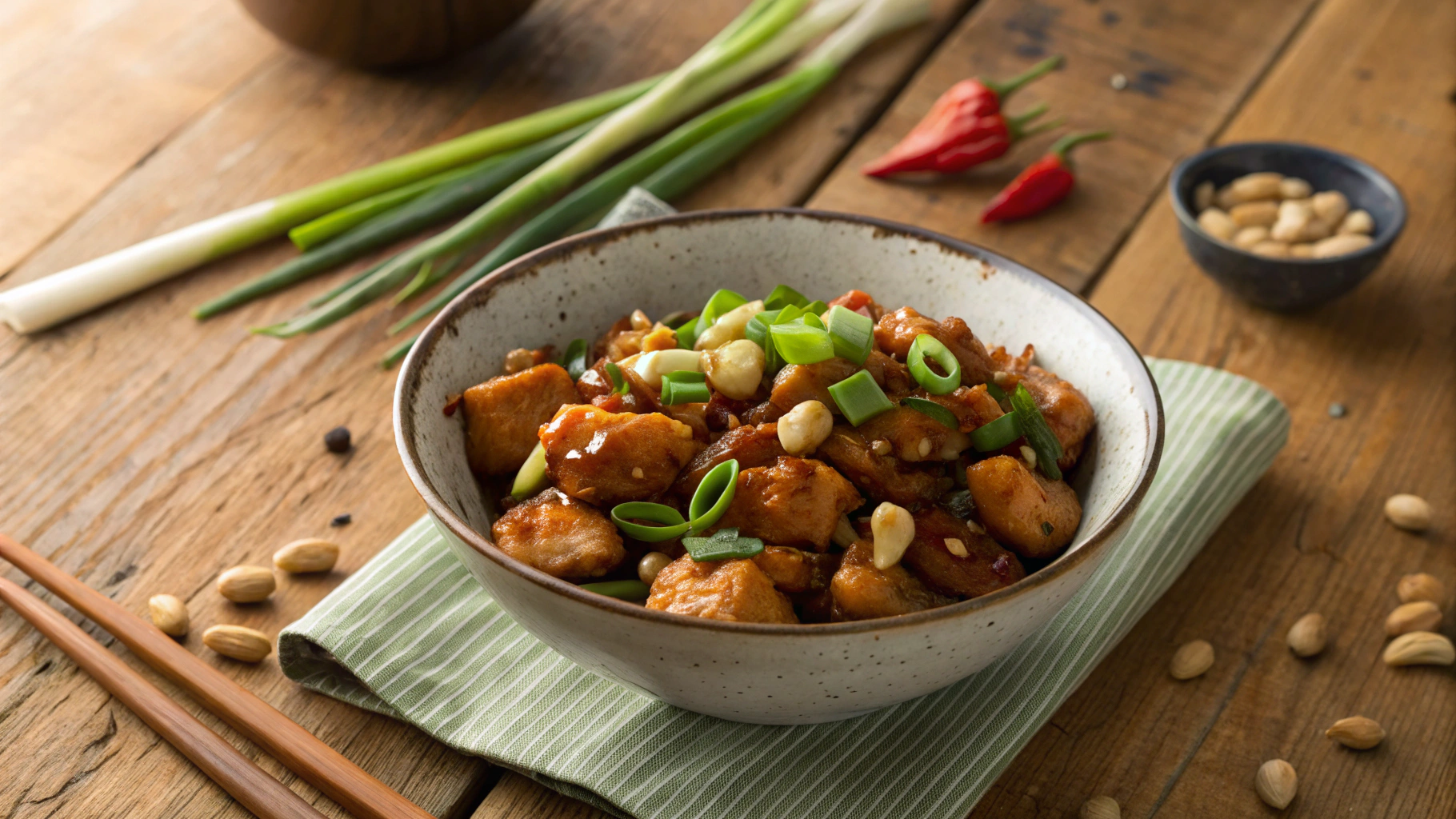 Low Carb Kung Pao Chicken