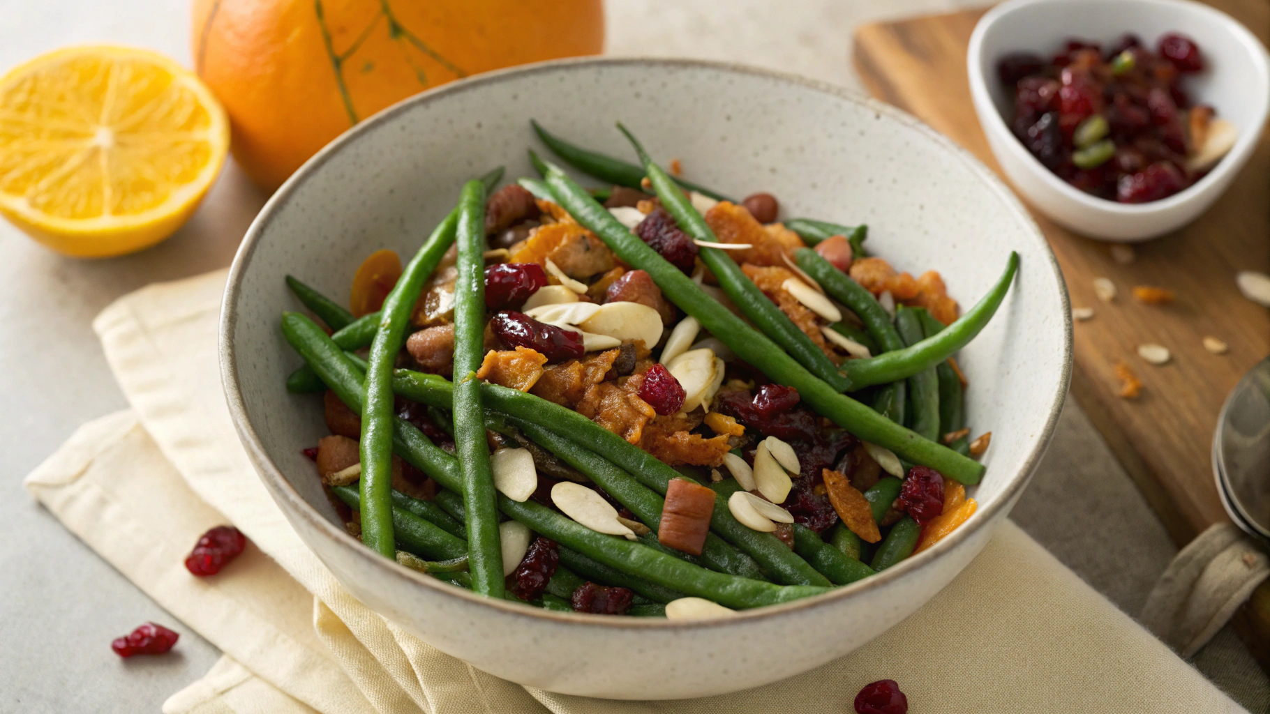 Keto Leftover Thanksgiving Green Beans