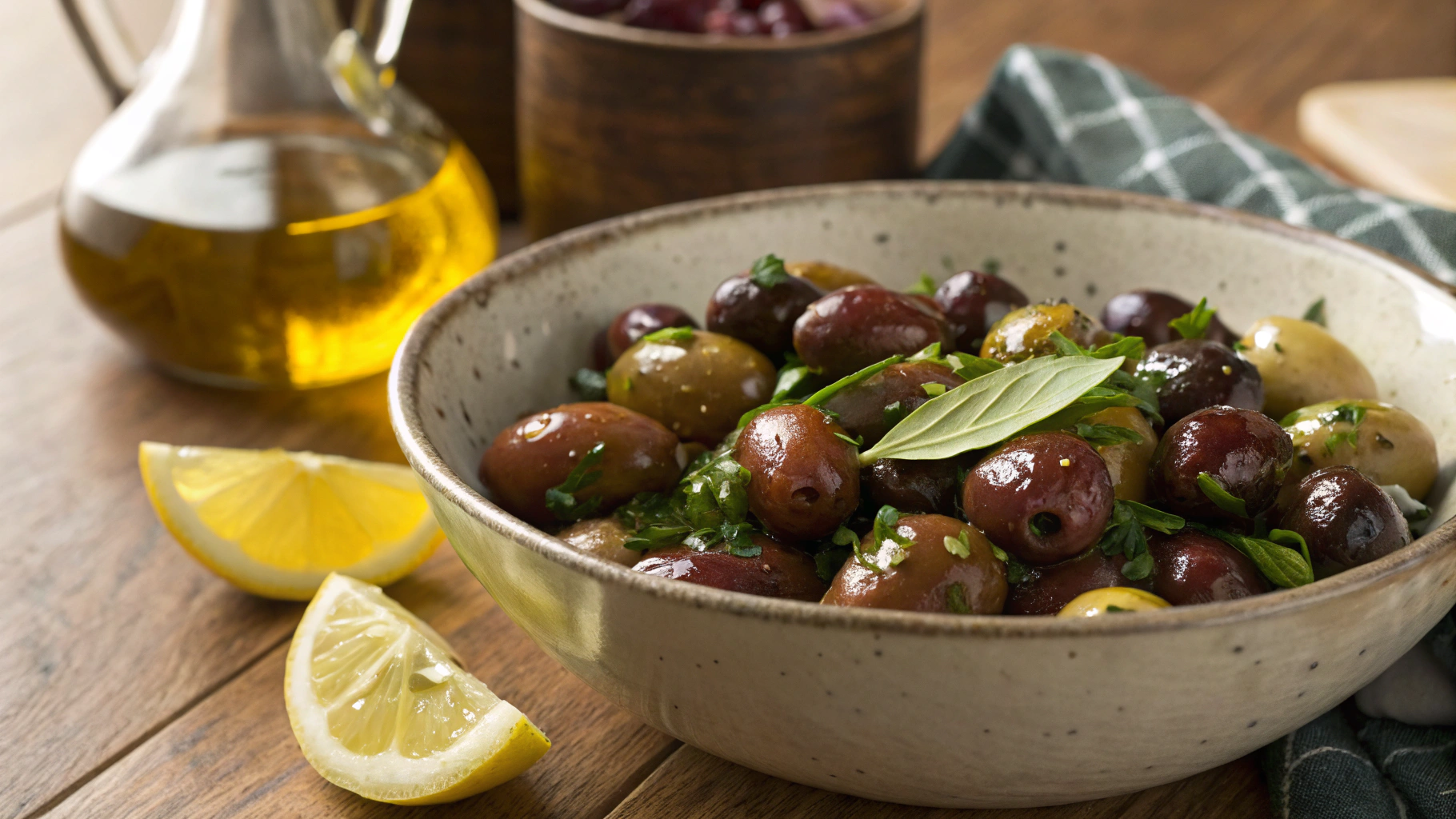 Keto Lemon and Basil Pan Fried Olives