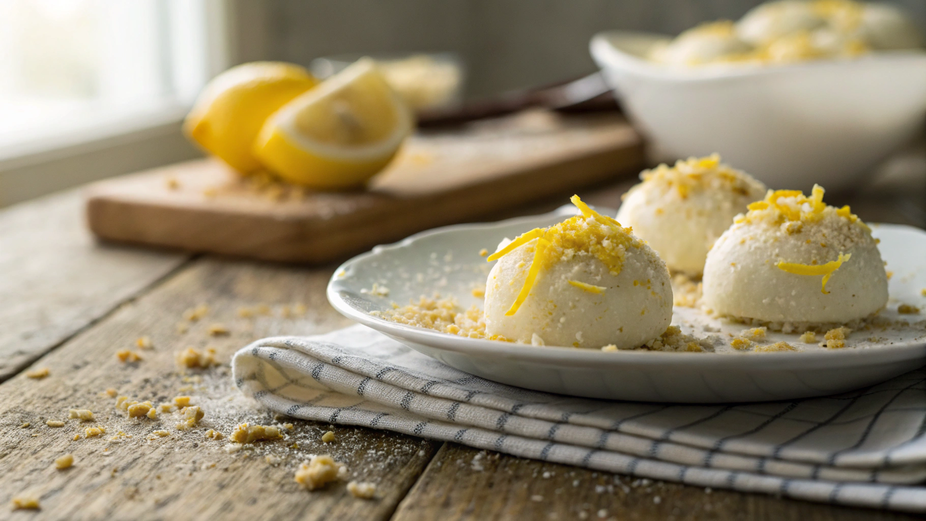 Keto Lemon Cheesecake Fat Bombs