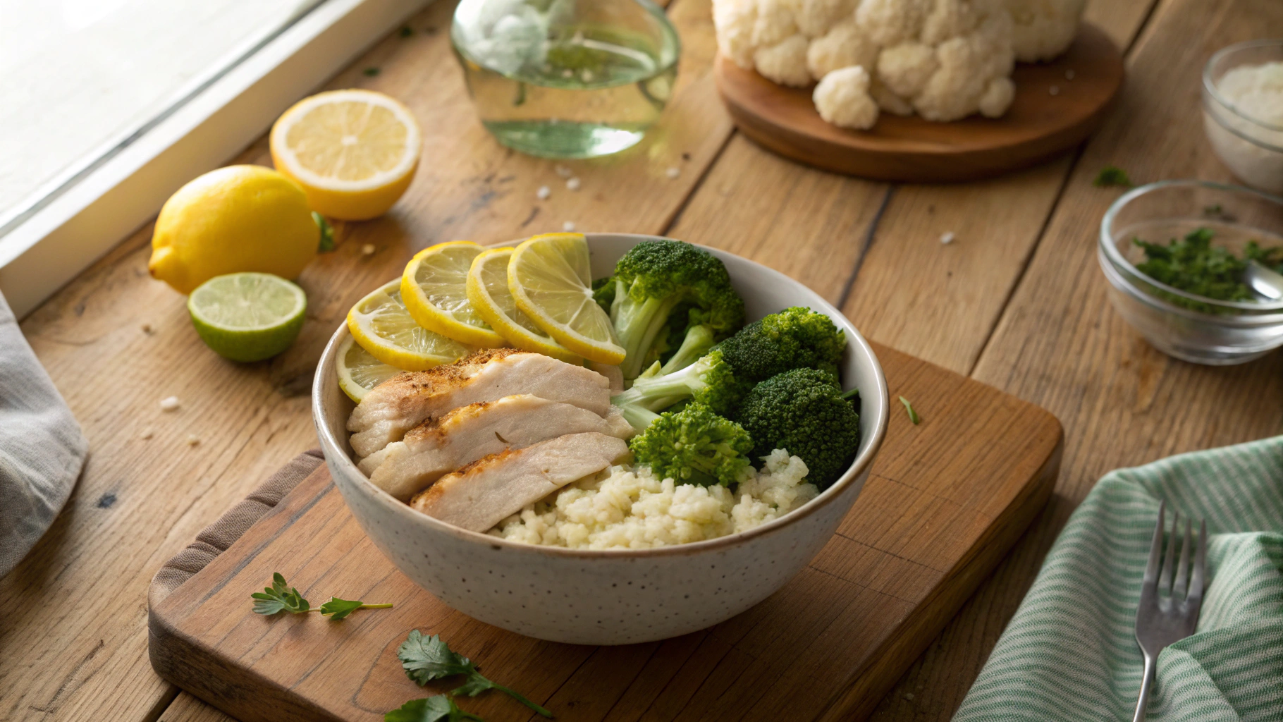 Keto Lemon Chicken Meal Prep