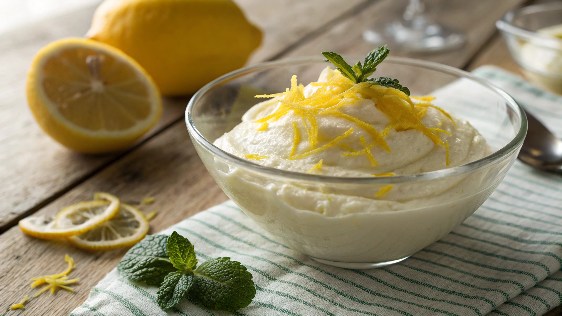 Keto Lemon Mascarpone Mousse