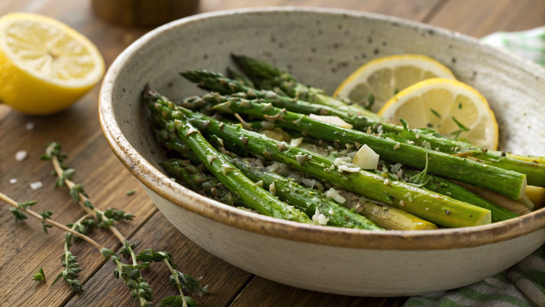 Keto Lemon Thyme Asparagus