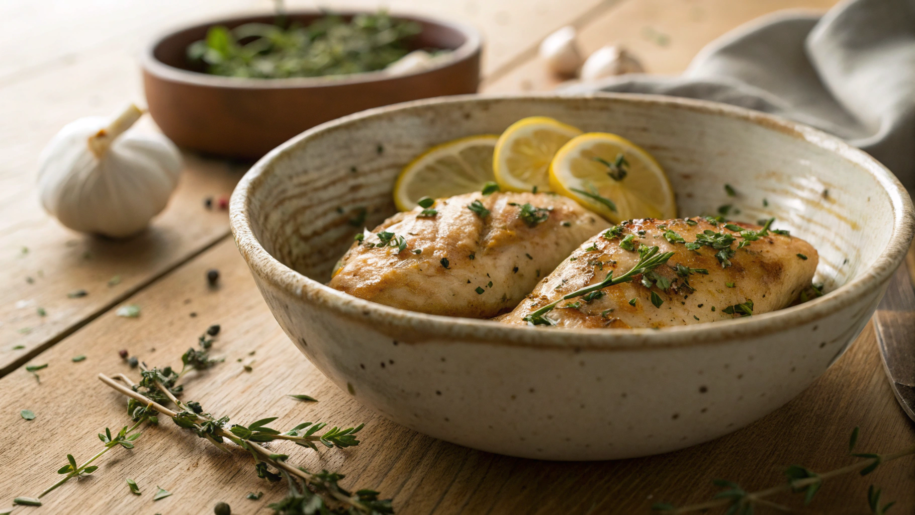 Keto Lemon Thyme Chicken