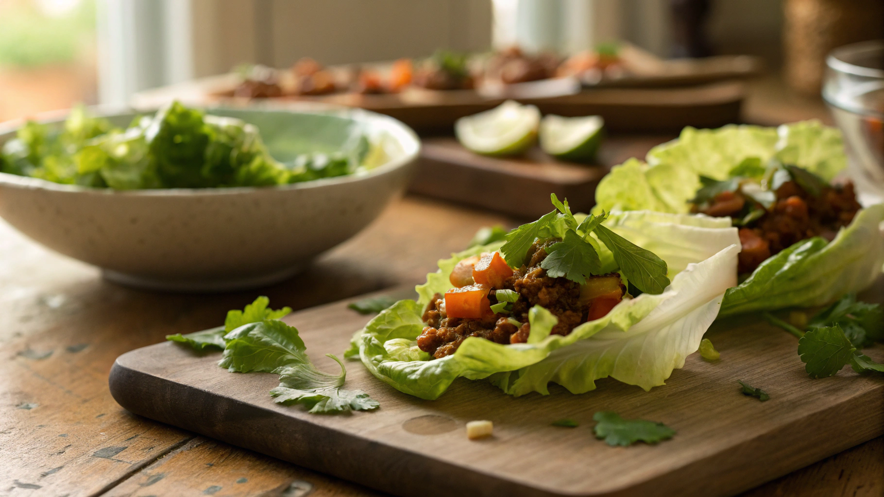 Low Carb Lettuce Nacho Wraps