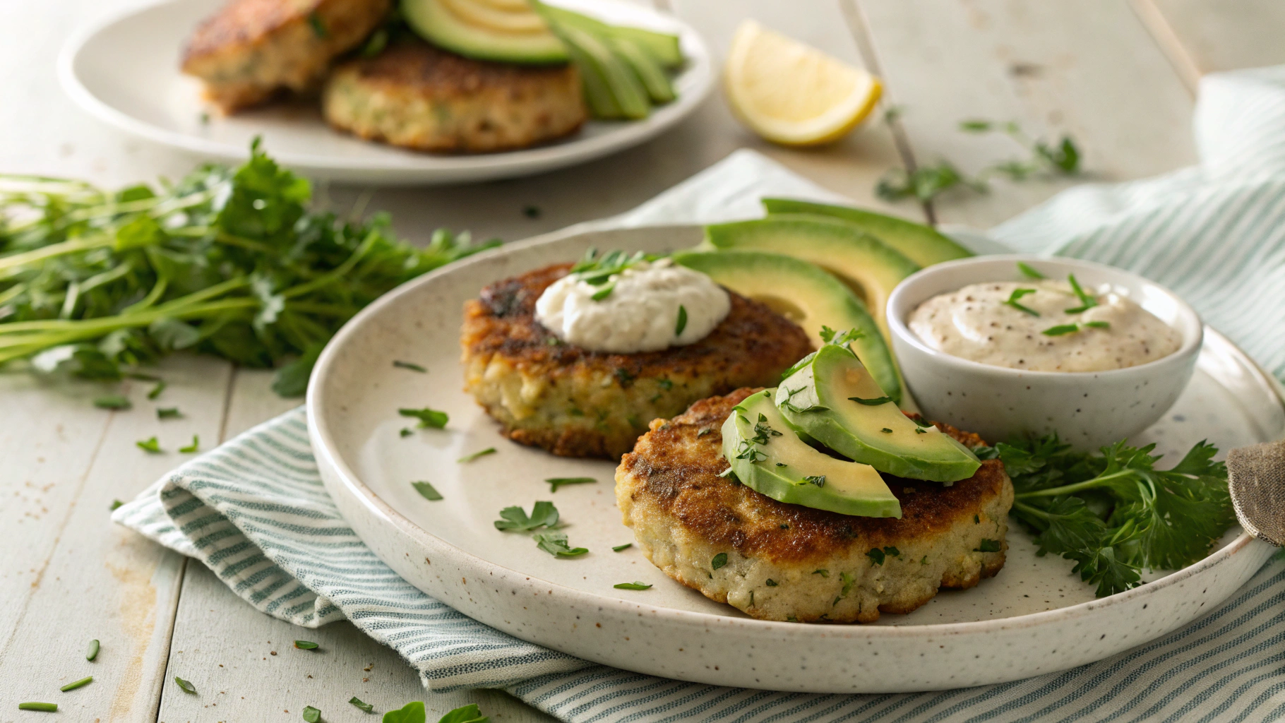 Keto Little Tuna Cakes w Remoulade Sauce