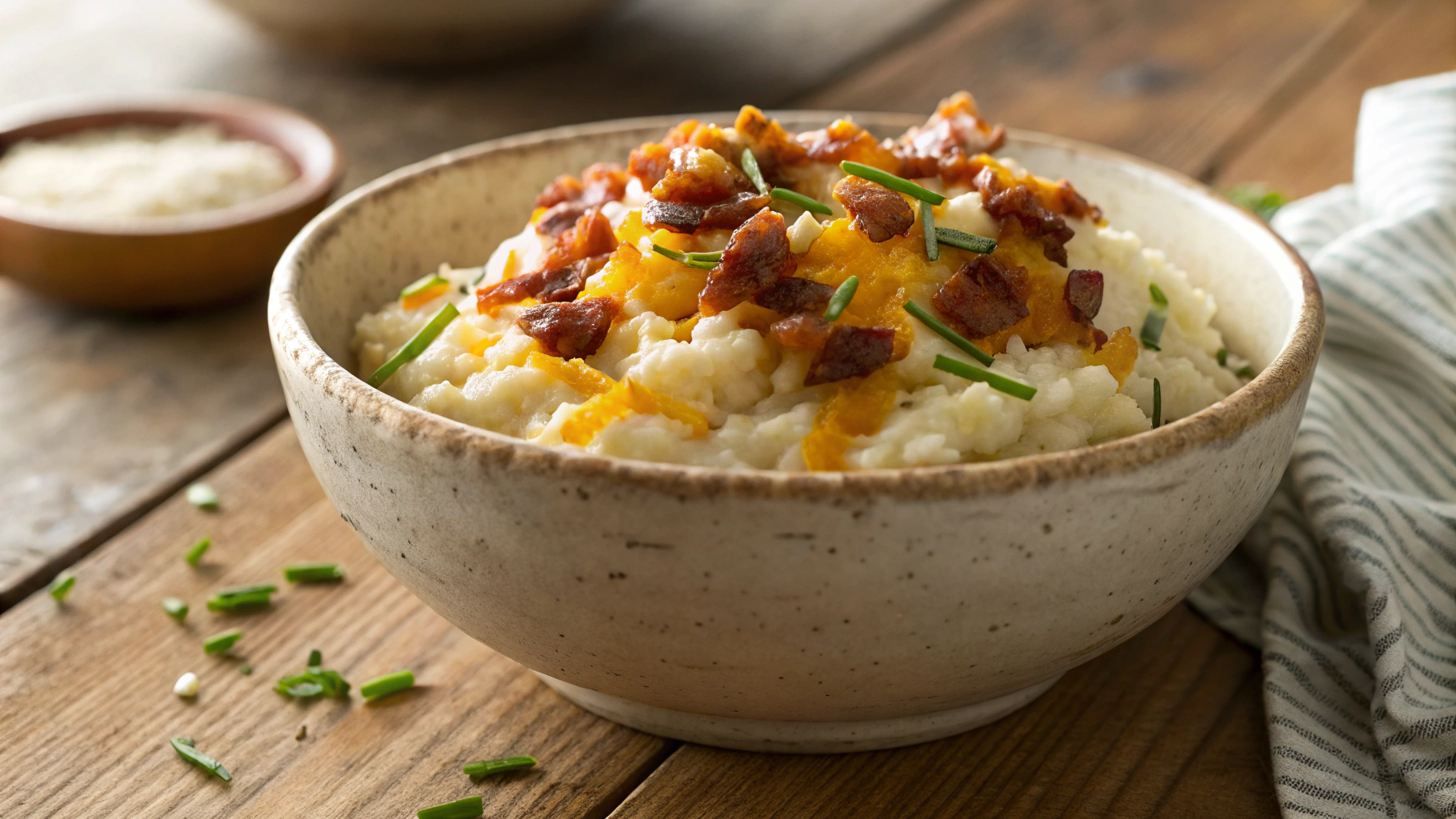 Keto Loaded Cauli Mash