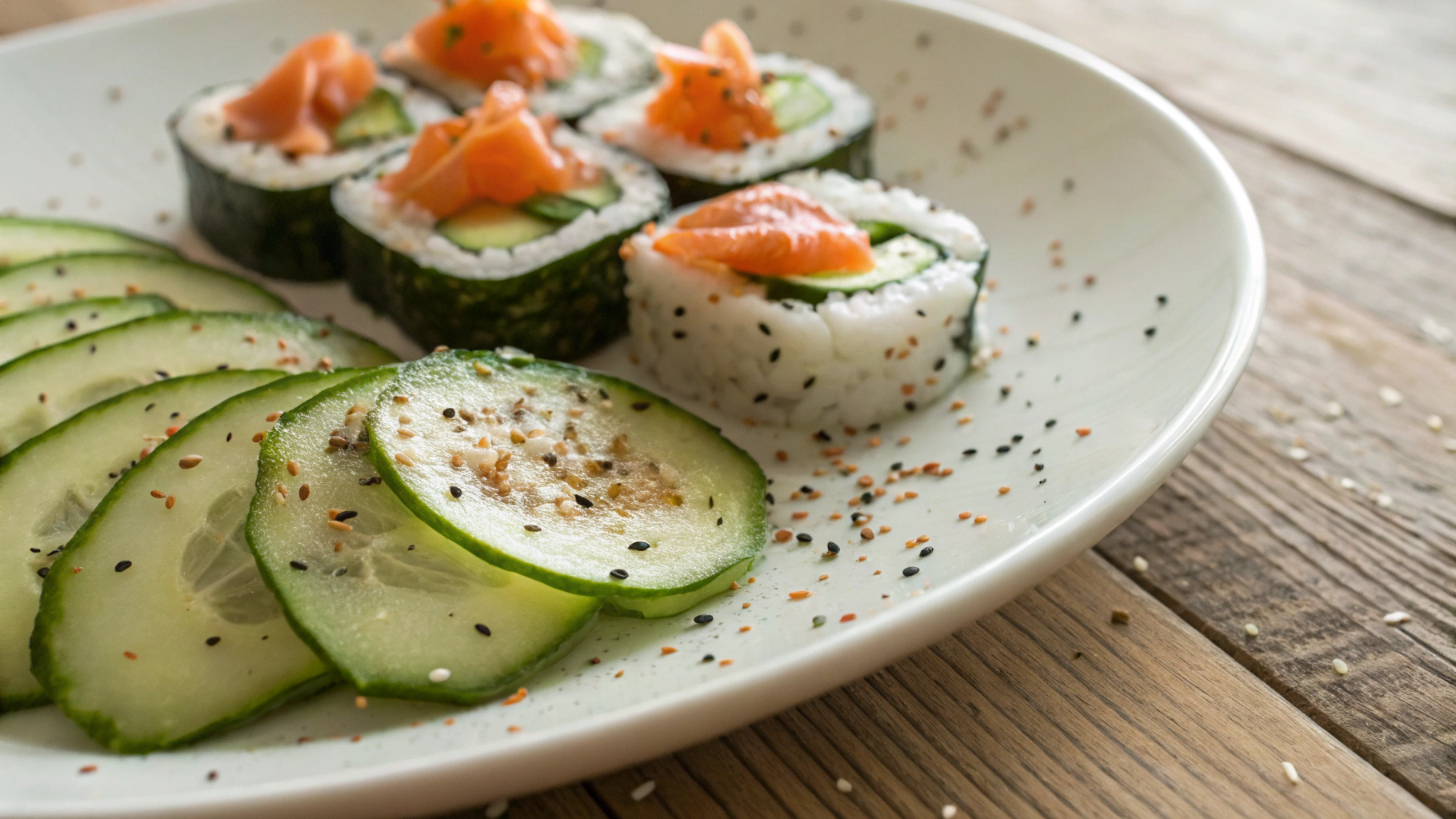 Keto Lox Bagel Cucumber Rolls