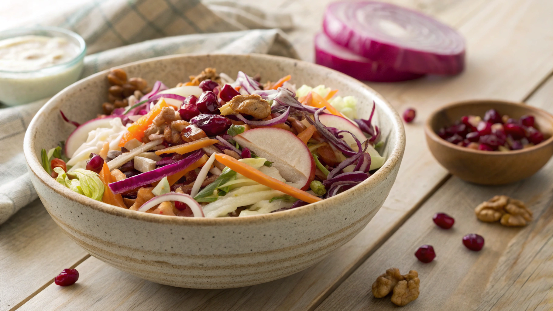 Keto Mayo Free Winter Slaw