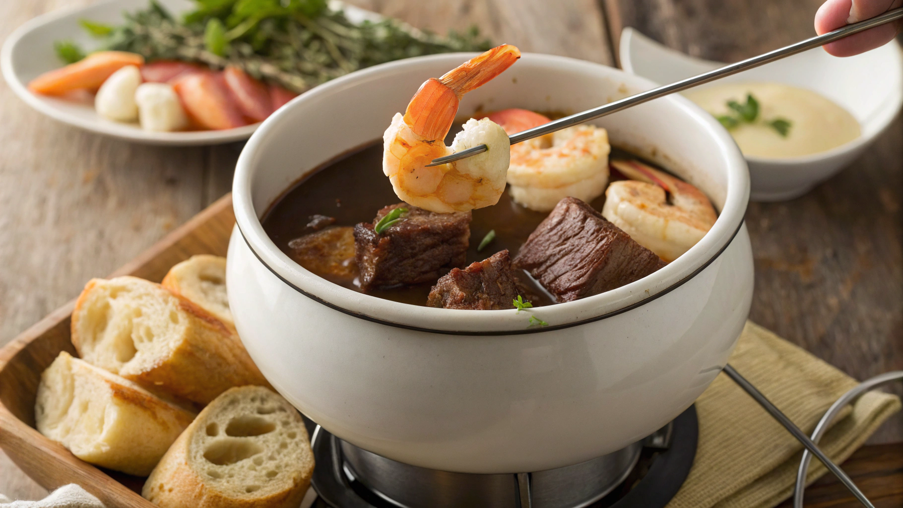 Keto Meat Fondue For Two