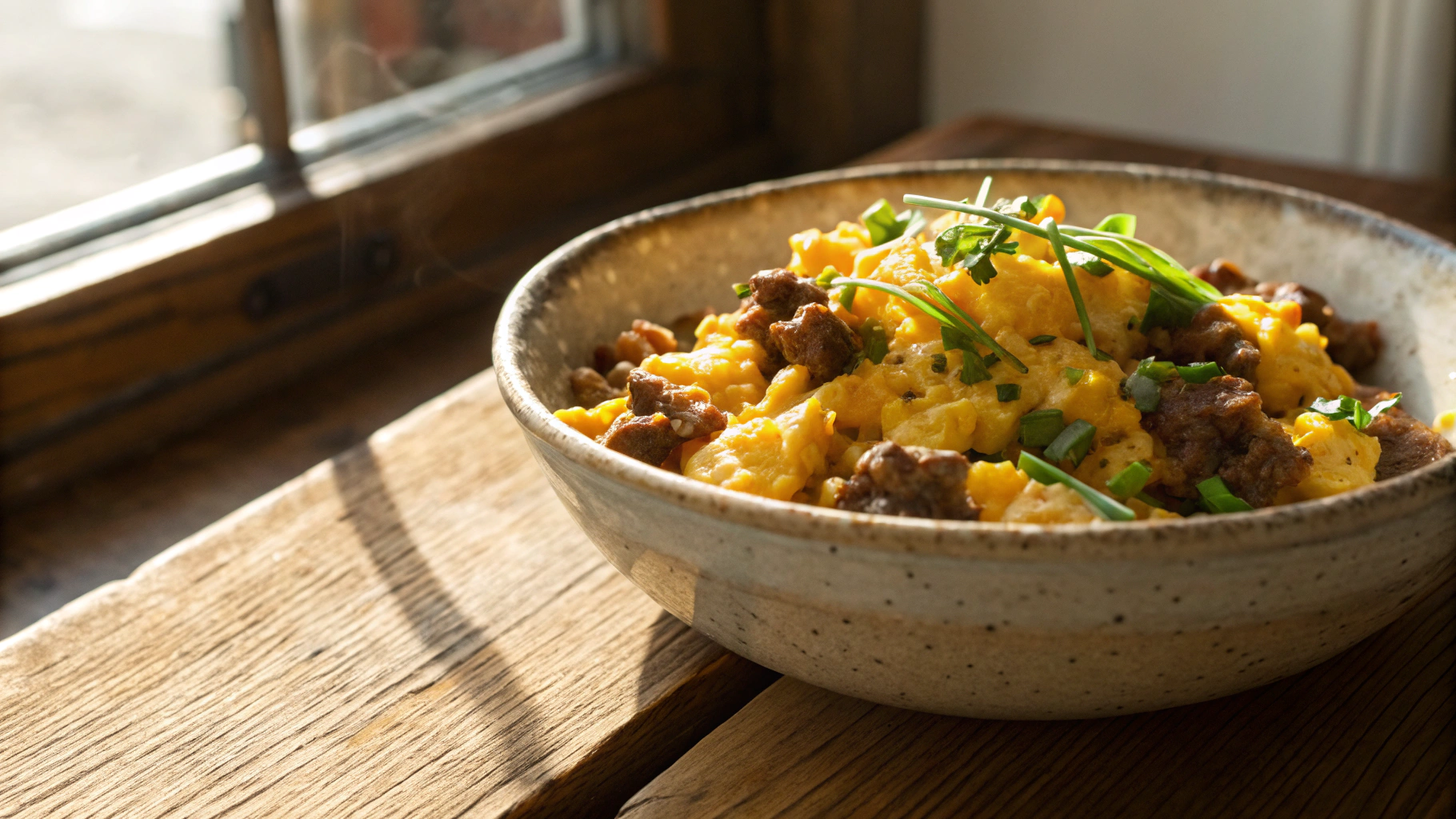 Keto Meat Lover's Egg Scramble