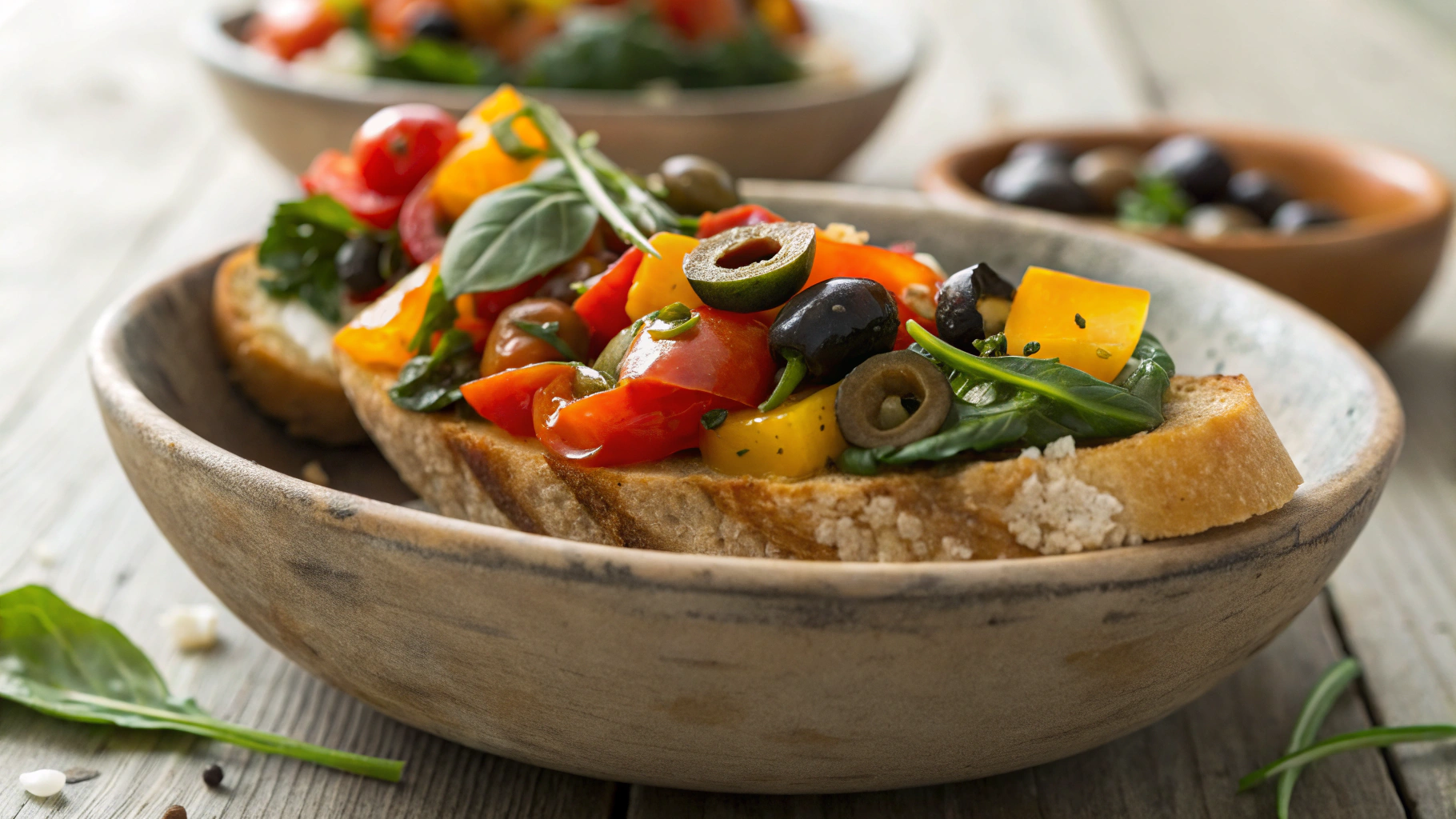 Keto Mediterranean Bruschetta
