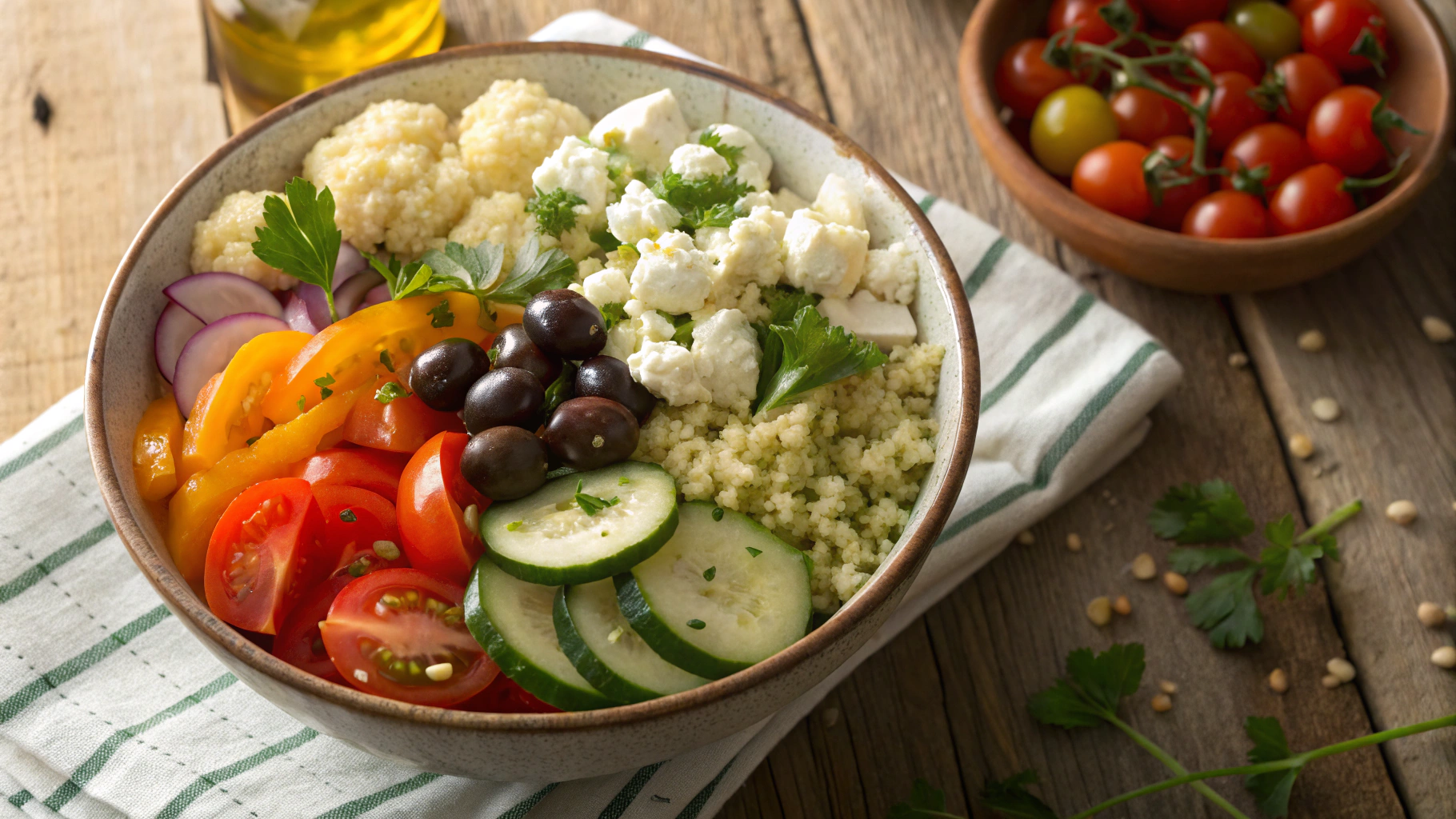 Keto Mediterranean Rice Salad