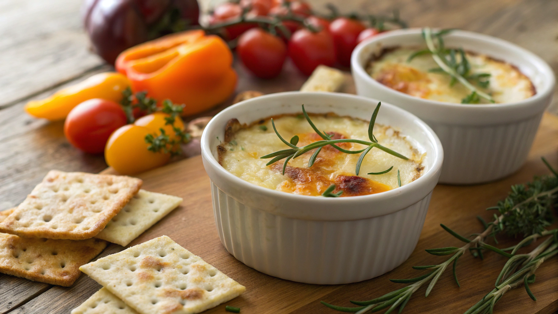 Low Carb Melted Cheese Dipping Pots