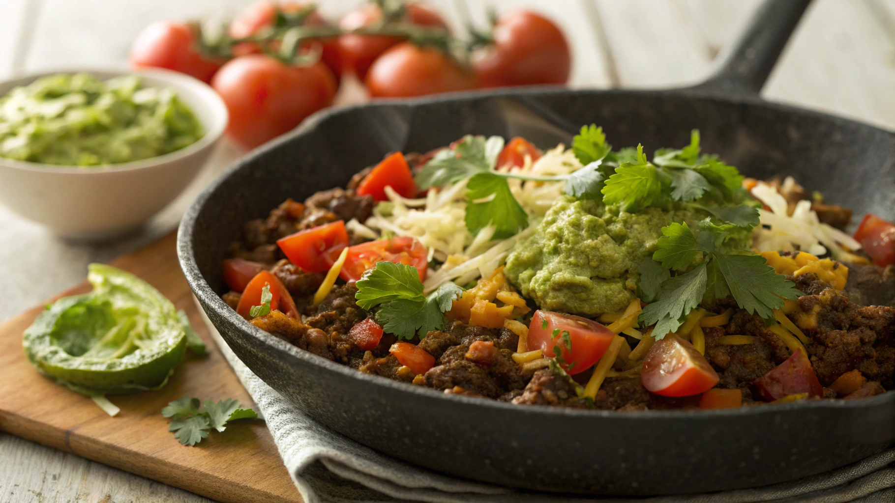 Keto Mexican Ground Beef Skillet