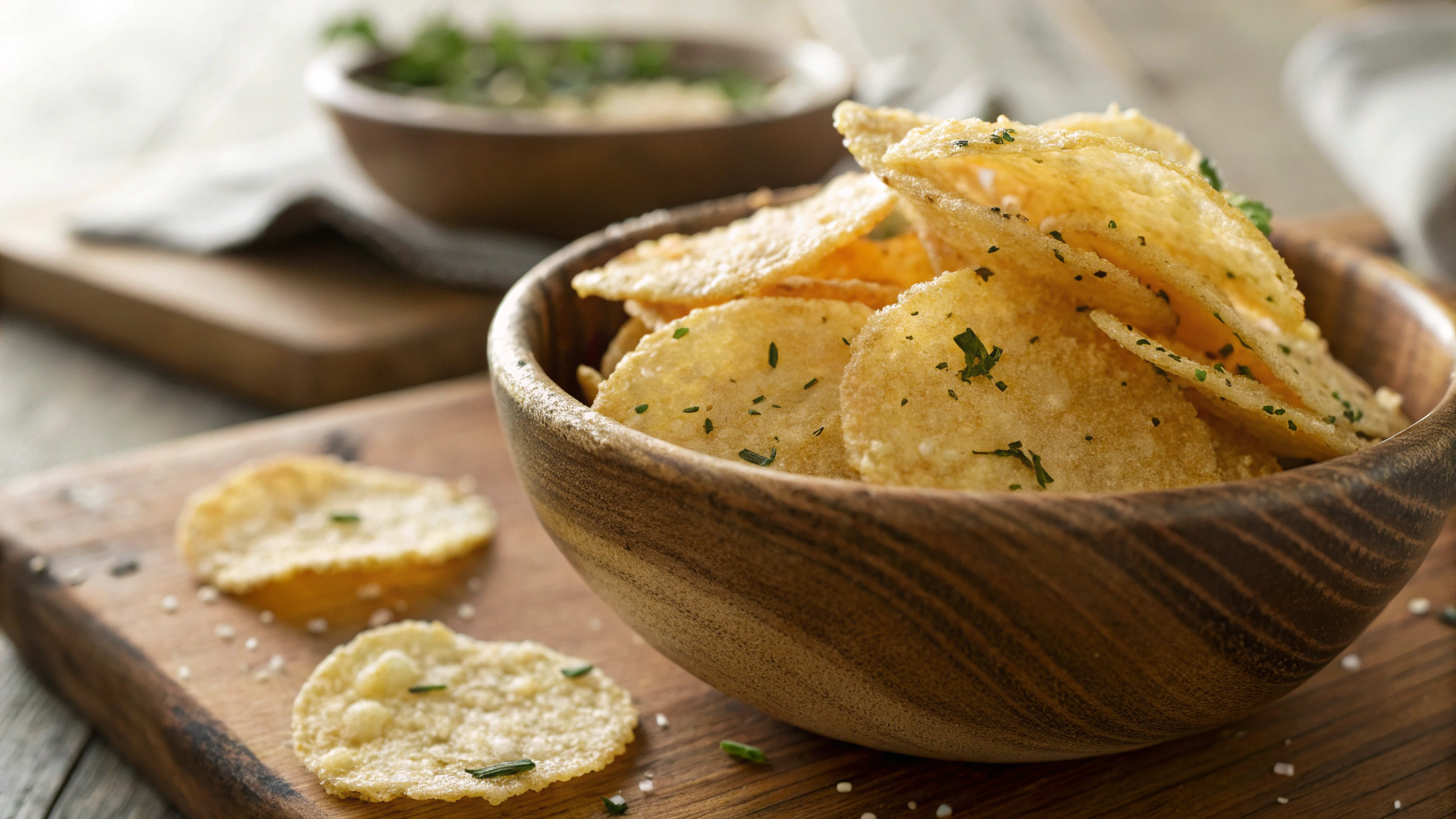 Keto Microwave Parmesan Crisps