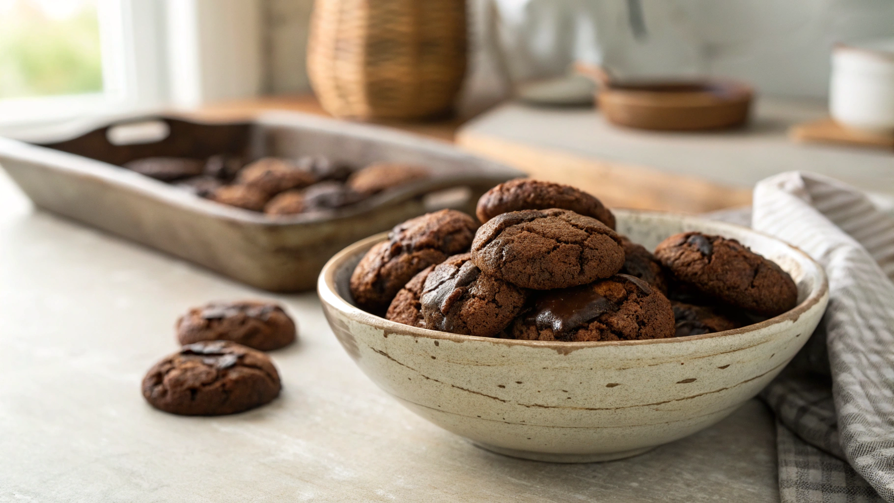 Keto Mini Brownie Cookies