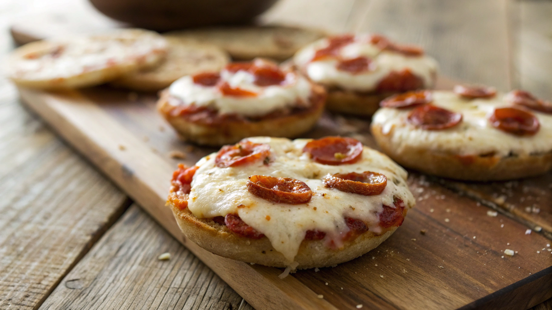Keto Mini Pepperoni Pizza Bagels