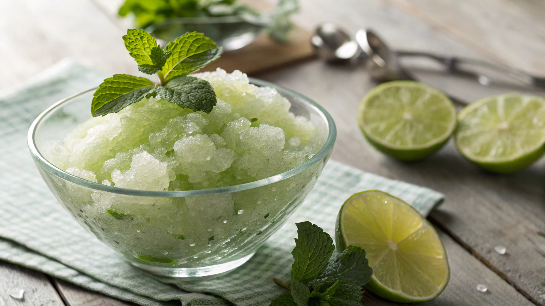 Keto Mint And Lime Granita