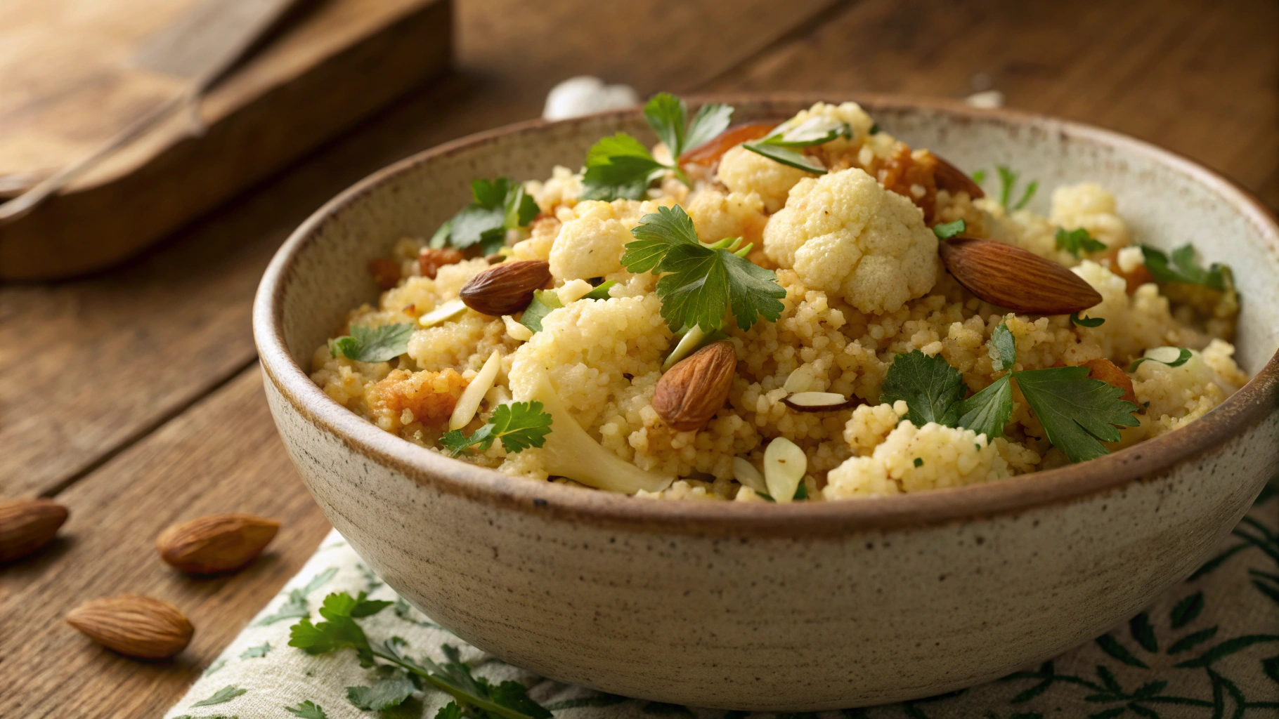 Keto Moroccan Spiced Couscous