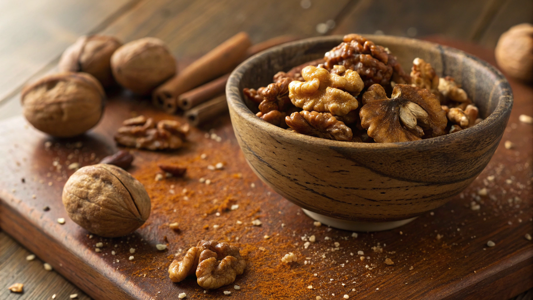 Keto Moroccan Sweet and Spicy Walnuts