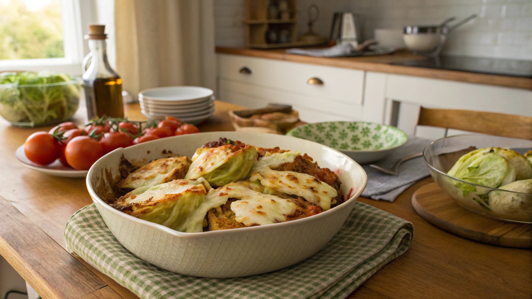 Keto Mozzarella Cabbage Wedges