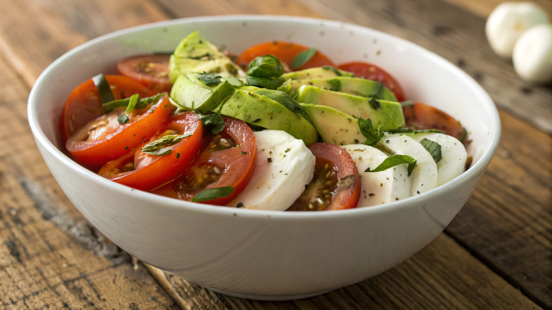 Keto Mozzarella Salsa Salad