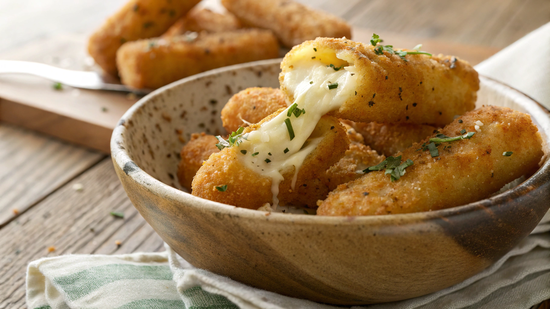 Keto Mozzarella Sticks