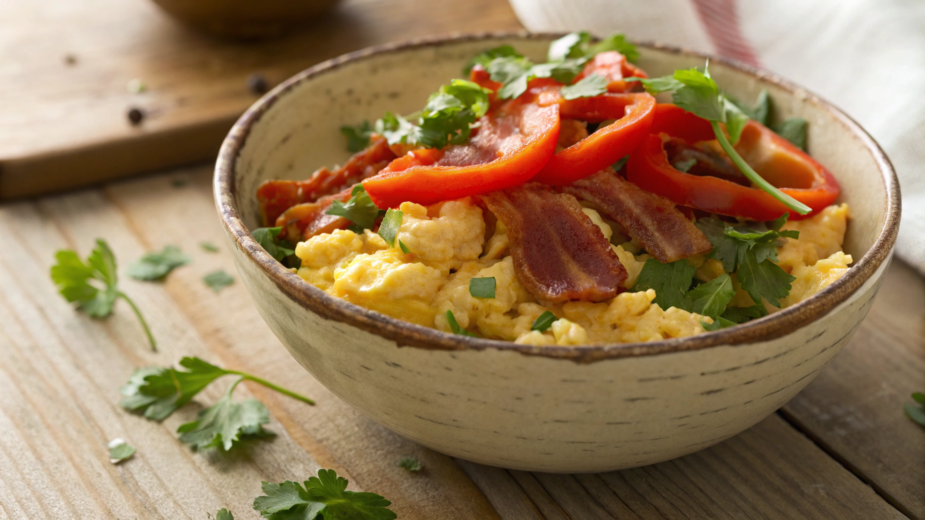 Keto Okra Scrambled Eggs