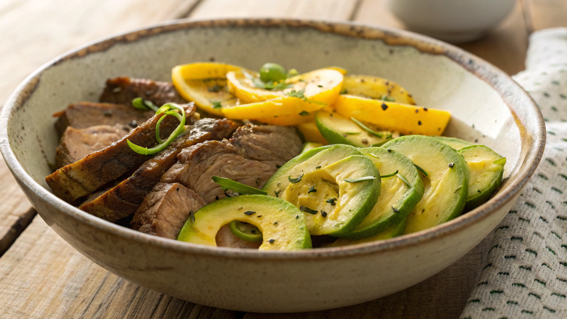 Low Carb OMAD Pork Shoulder with Sauteed Zucchini