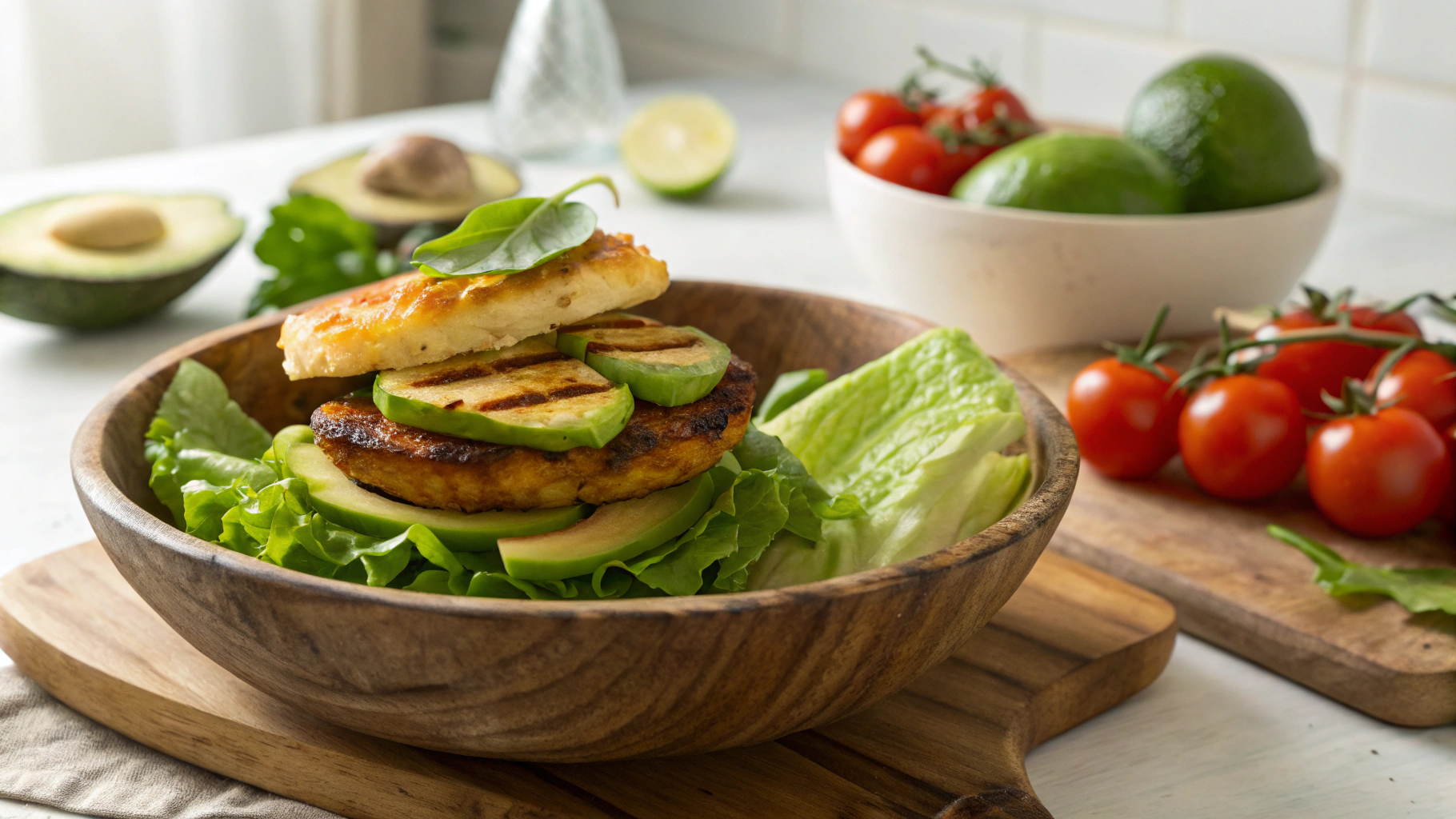 Keto Open Halloumi Burgers