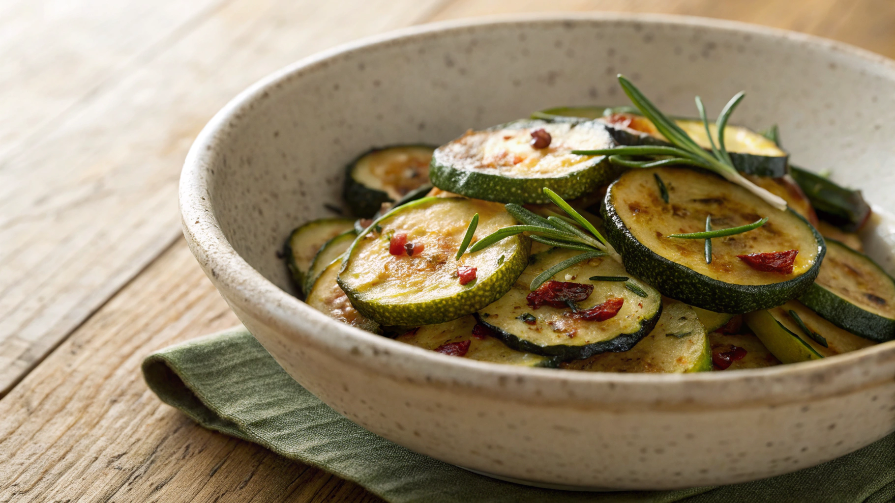 Keto Pan Fried Zucchini