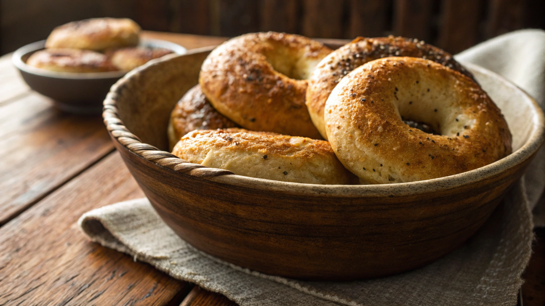 Keto Parmesan Bagels with Almond Flour