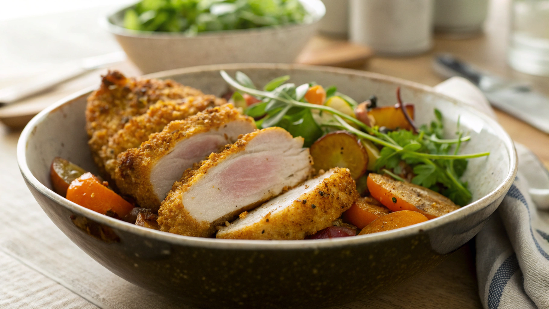 Keto Parmesan Crusted Pork Chop