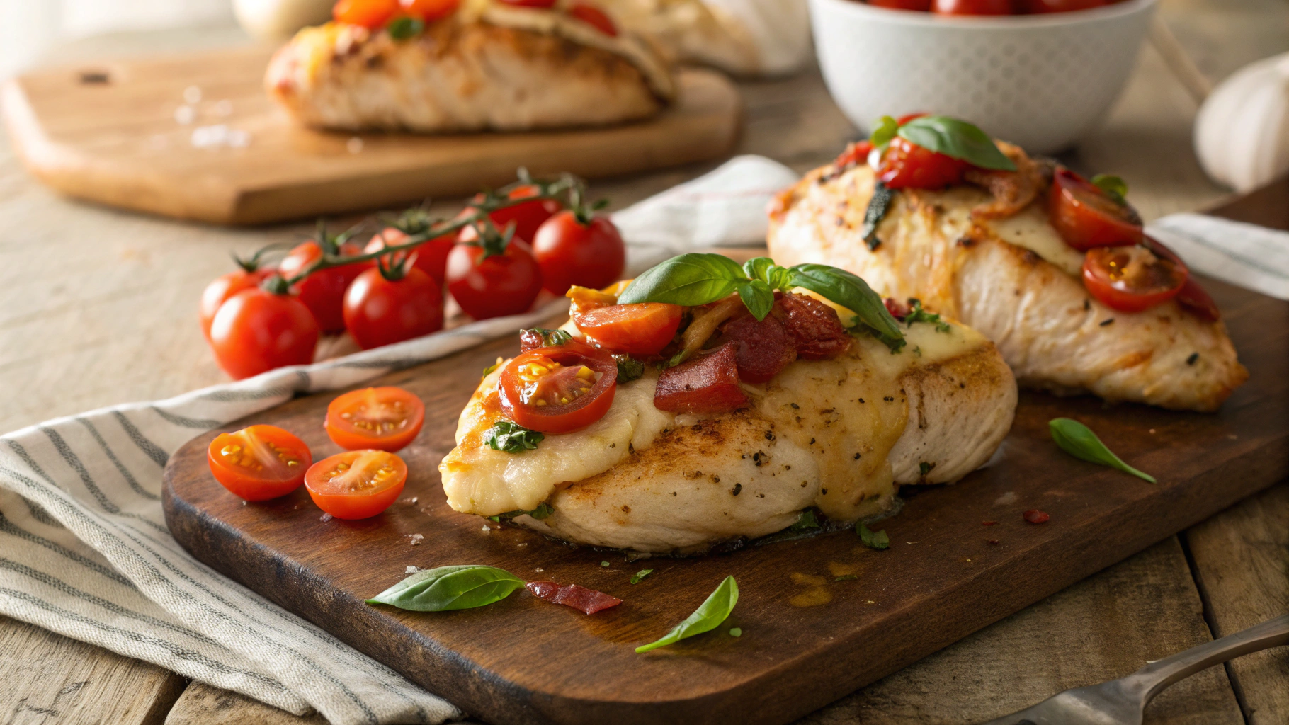 Keto Parmesan Stuffed Chicken