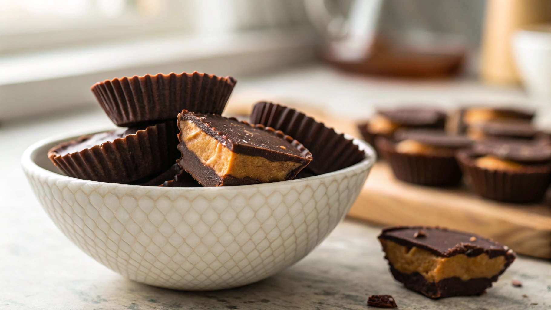 Keto Peanut Butter Cup Fat Bombs